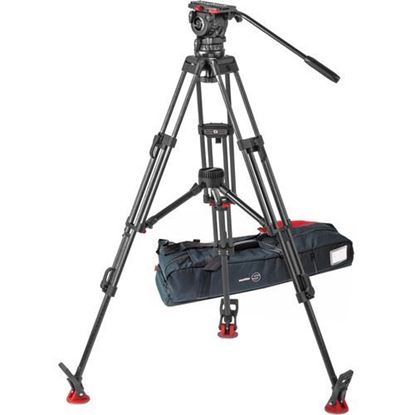 Picture of Sachtler FSB 10 ENG 2 MCF Carbon Fiber Tripod System with Sideload Plate (100mm)