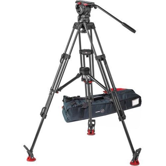 Picture of Sachtler FSB 10 ENG 2 MCF Carbon Fiber Tripod System with Sideload Plate (100mm)