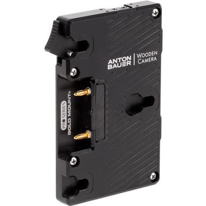 Picture of Wooden Camera - WC Pro Gold Mount (3x D-Tap and Digital Fuse)