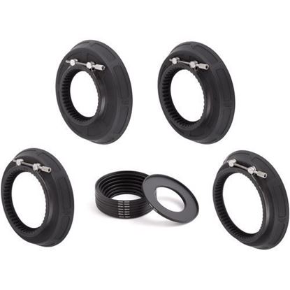 Picture of Wooden Camera - Zip Box 138mm Round Kit (80-85mm, 90-95mm, 100-105mm, 110-115mm, Adapter Rings)