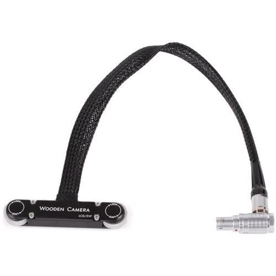 Picture of Wooden Camera - RED Male Pogo to Male LEMO Compatible LCD/EVF Cable (12", Weapon/Scarlet-W/Raven)