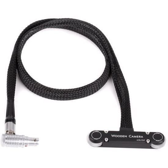 Picture of Wooden Camera - RED Male Pogo to Male LEMO Compatible LCD/EVF Cable (24", Weapon/Scarlet-W/Raven)