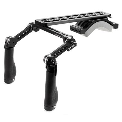 Picture of Wooden Camera - Shoulder Rig (Mid, Black Leather)