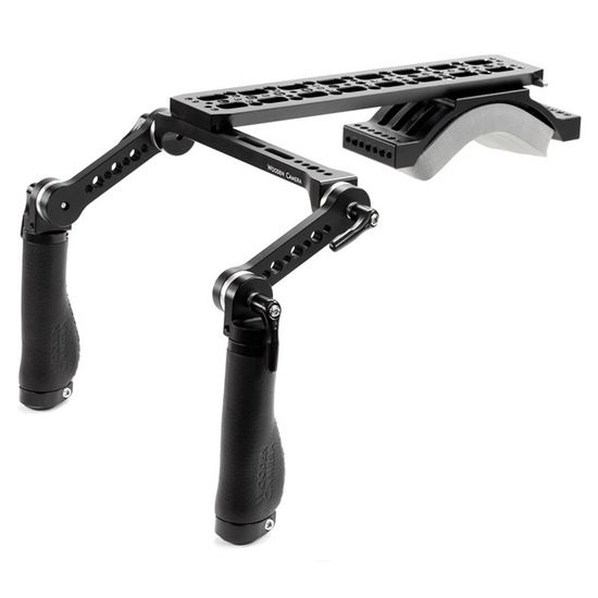 Picture of Wooden Camera - Shoulder Rig (Mid, Black Leather)