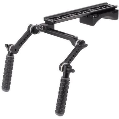 Picture of Wooden Camera - Shoulder Rig v2 (Mid, Rubber)