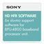 Picture of Sony HFR SOFTWARE