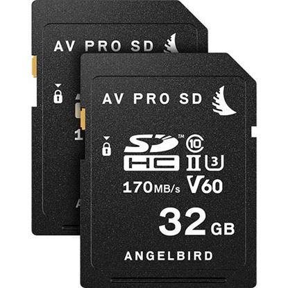 Picture of Angelbird 32GB AV Pro UHS-II SDHC Memory Card (2-Pack)