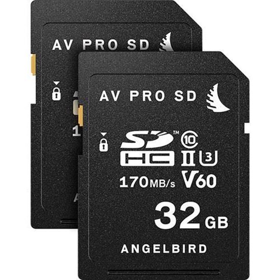 Picture of Angelbird 32GB AV Pro UHS-II SDHC Memory Card (2-Pack)