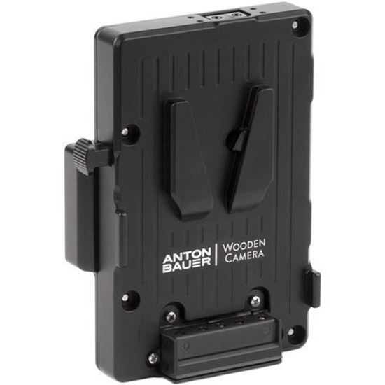 Picture of Wooden Camera Pro Gold Mount Camera Side to V-Mount Battery Side Adapter (3x D-Tap and Digital Fuse)