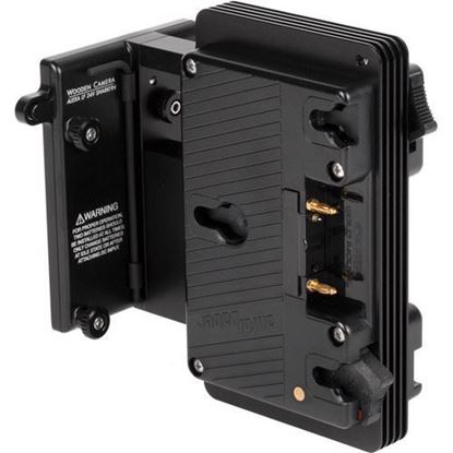 Picture of Wooden Camera ARRI Alexa LF 24V Sharkfin Battery Bracket (Gold Mount)