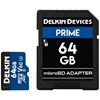 Picture of Delkin Devices 64GB Prime UHS-II microSDXC Memory Card