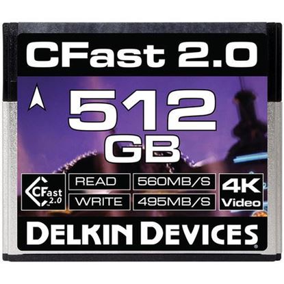 Picture of Delkin Devices 512GB Cinema CFast 2.0 Memory Card
