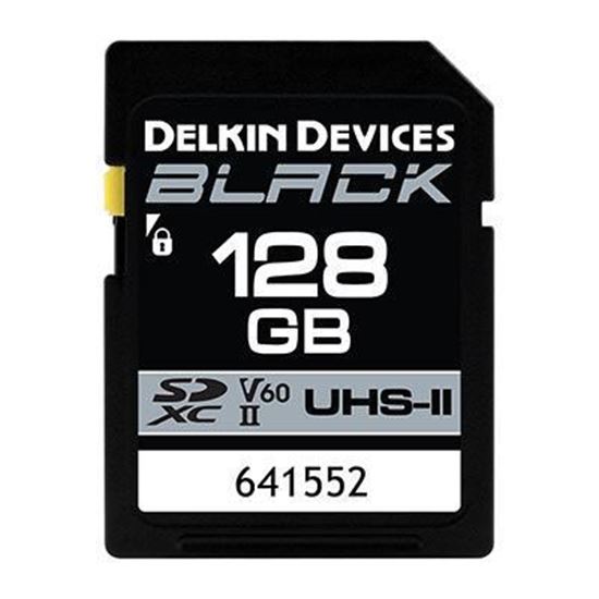 Picture of Delkin BLACK 128GB UHS-II V60 U3 300MB/s SDXC Card