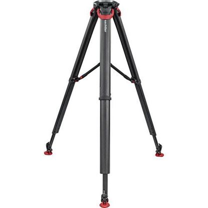 Picture of Sachtler flowtech 100 MS Carbon Fiber Tripod with Mid-Level Spreader & Rubber Feet