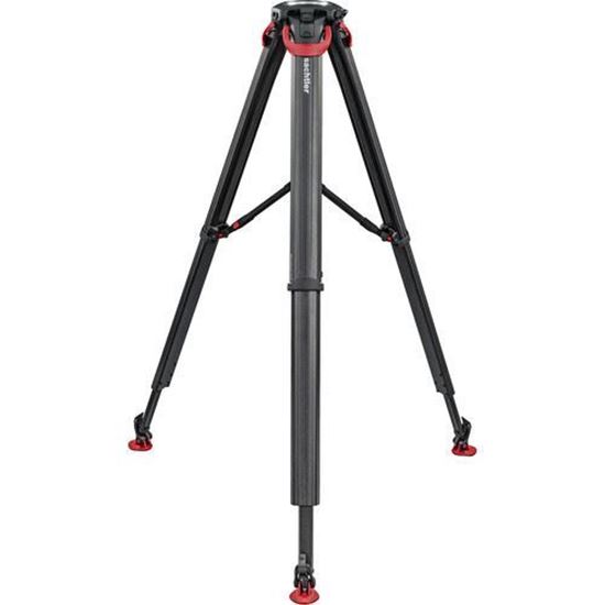 Picture of Sachtler flowtech 100 MS Carbon Fiber Tripod with Mid-Level Spreader & Rubber Feet